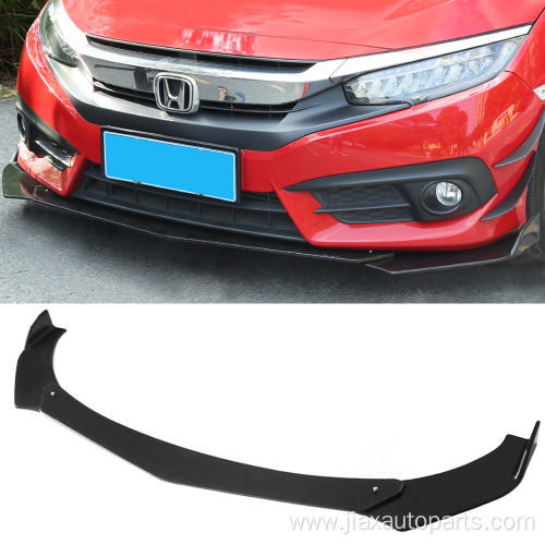 Universal Front Bumper Lip Kit Adjustable Spoiler Wing